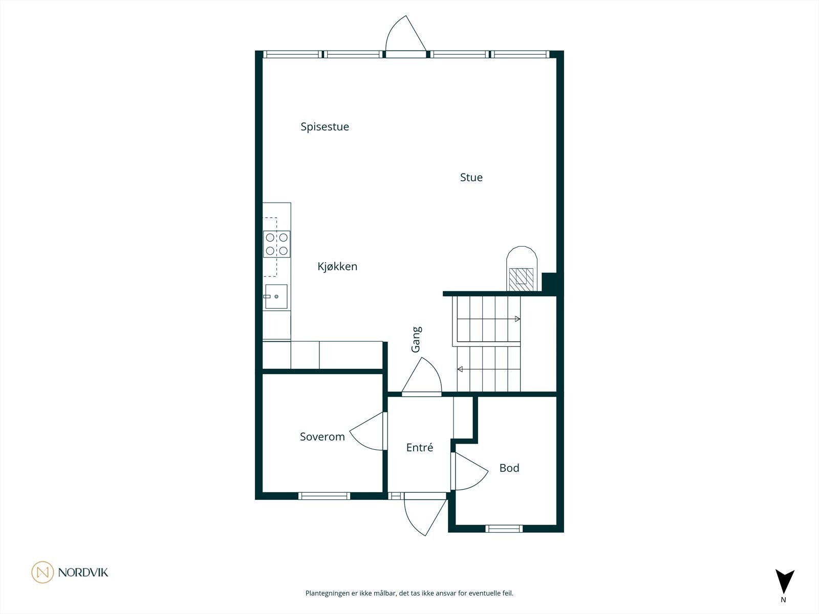Plantegning 1.etasje Galleribilde