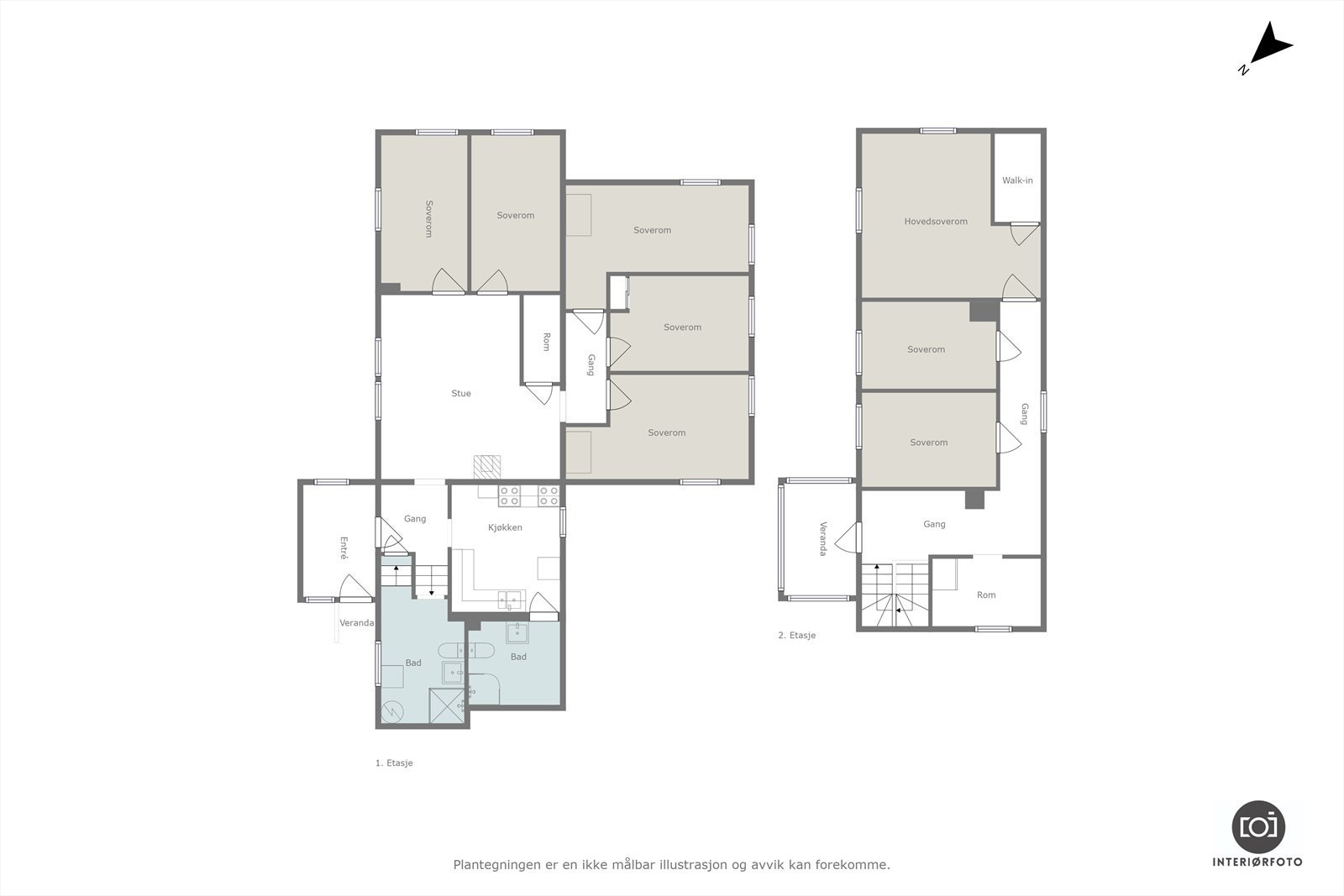 Plantegning Galleribilde