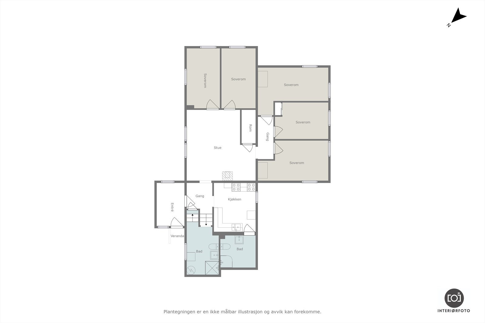 Plantegning Galleribilde