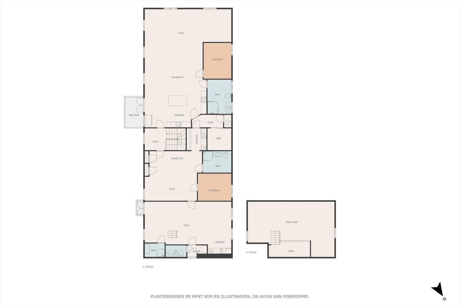 Plantegning Galleribilde