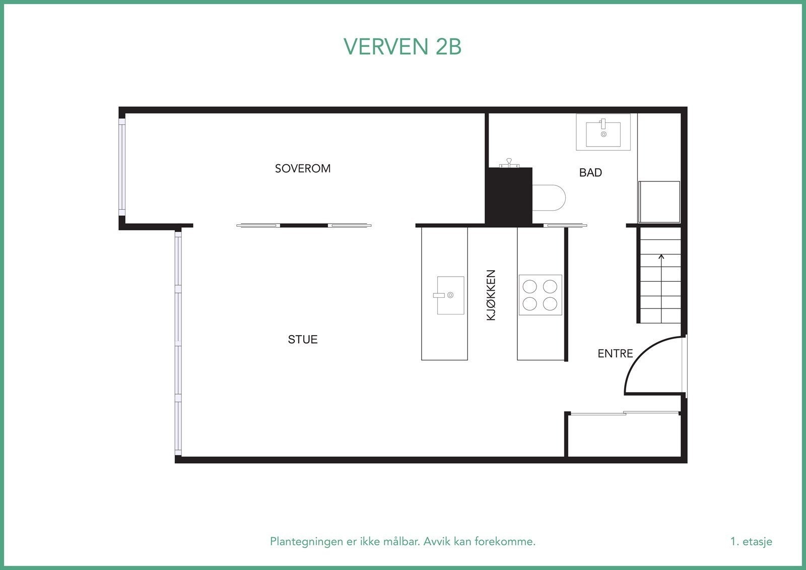 Plantegning hovedetasje - se også virtuell visning! Galleribilde