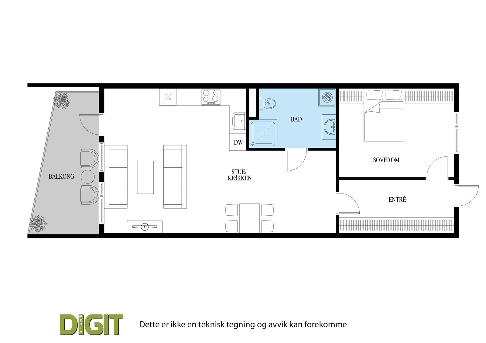 Plantegning Galleribilde