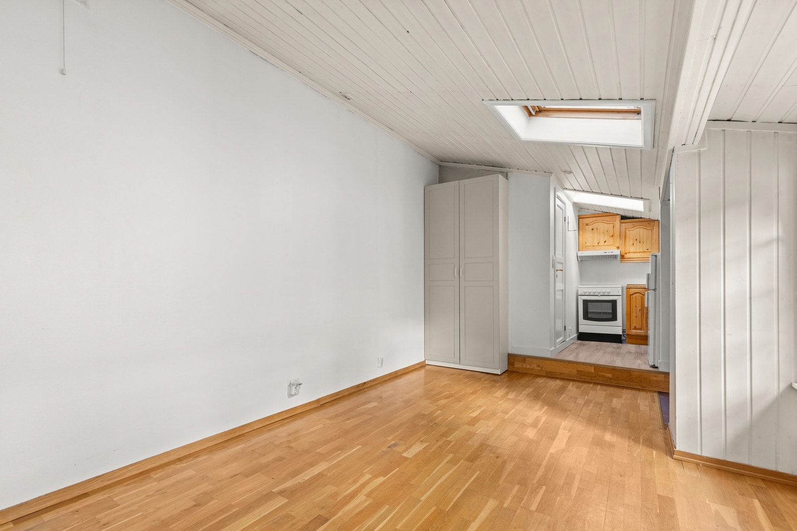 Dagens løsning. Det må etableres trappeløp mellom etasjene. Galleribilde