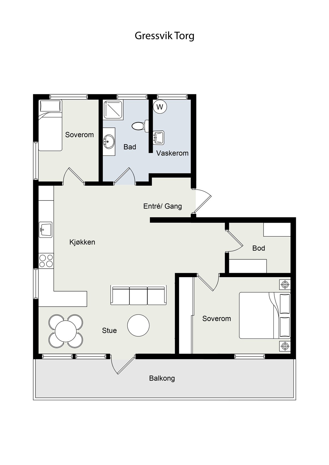 Plantegning - Gressvik Torg 17 Galleribilde