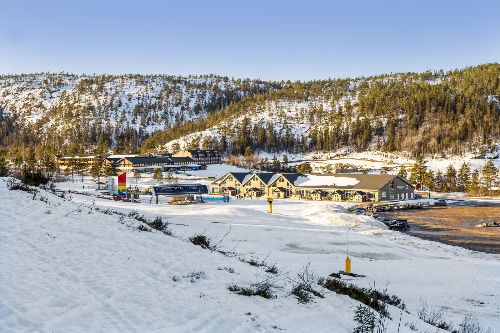 Utsikt mot skisenteret Galleribilde