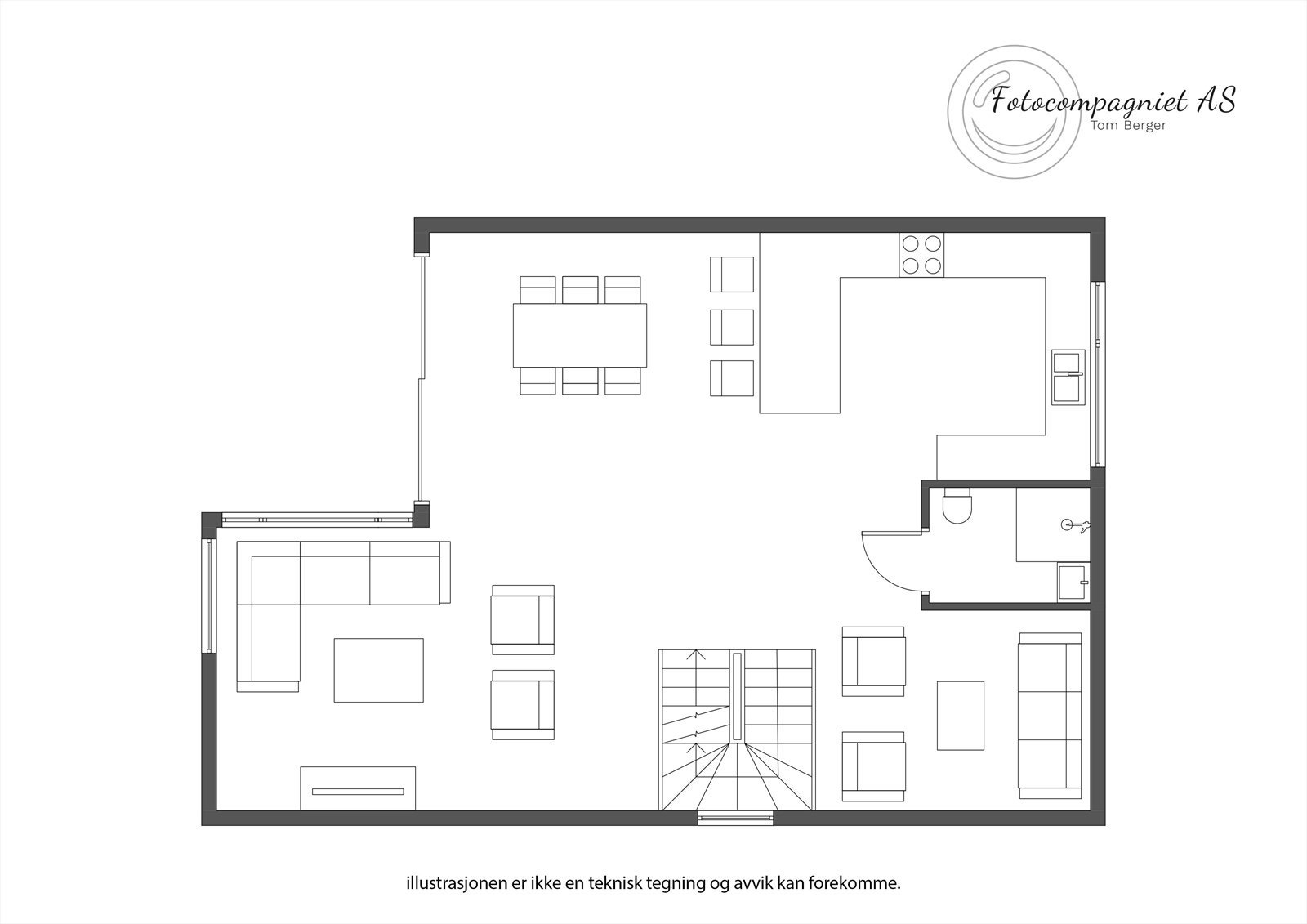 Plankart 2 etg. Galleribilde