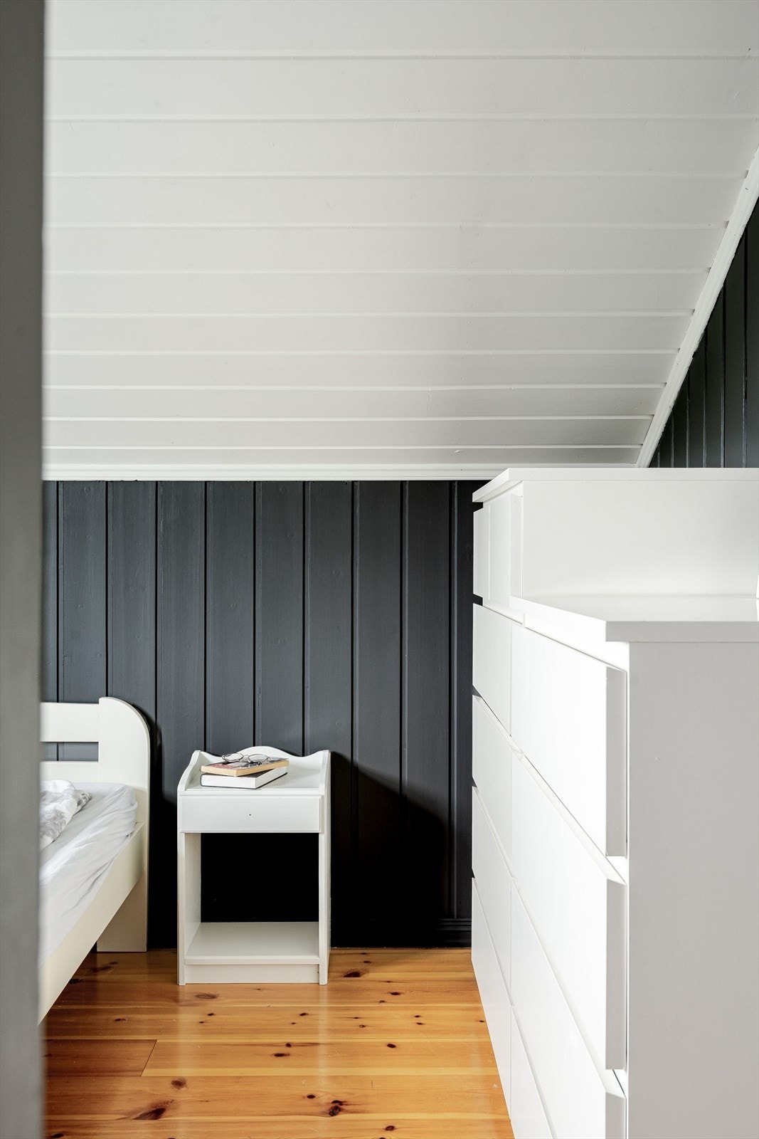 Den andre enden er innredet som soverom. Galleribilde