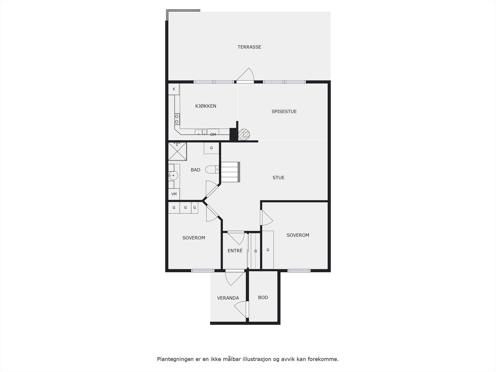 Plantegning 1. etasje. Galleribilde