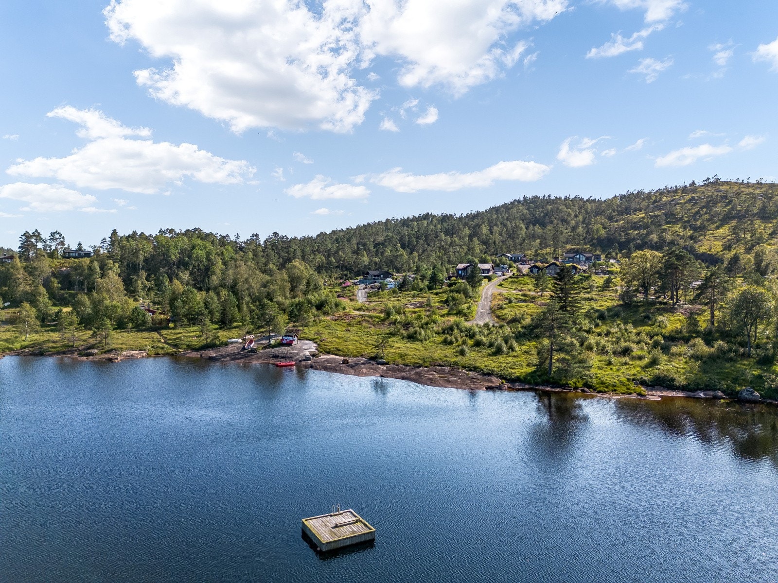 Gluggevann har flere fine badeplasser. Galleribilde
