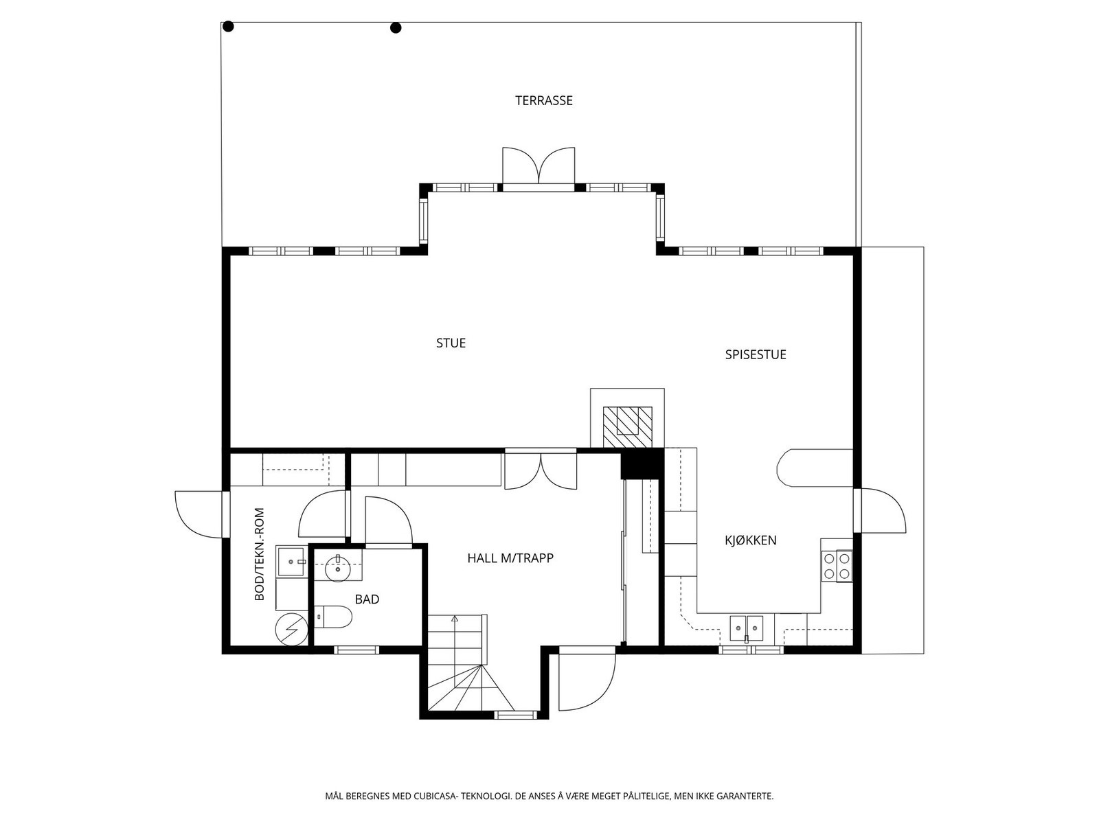 Plantegning 1.etasje Galleribilde