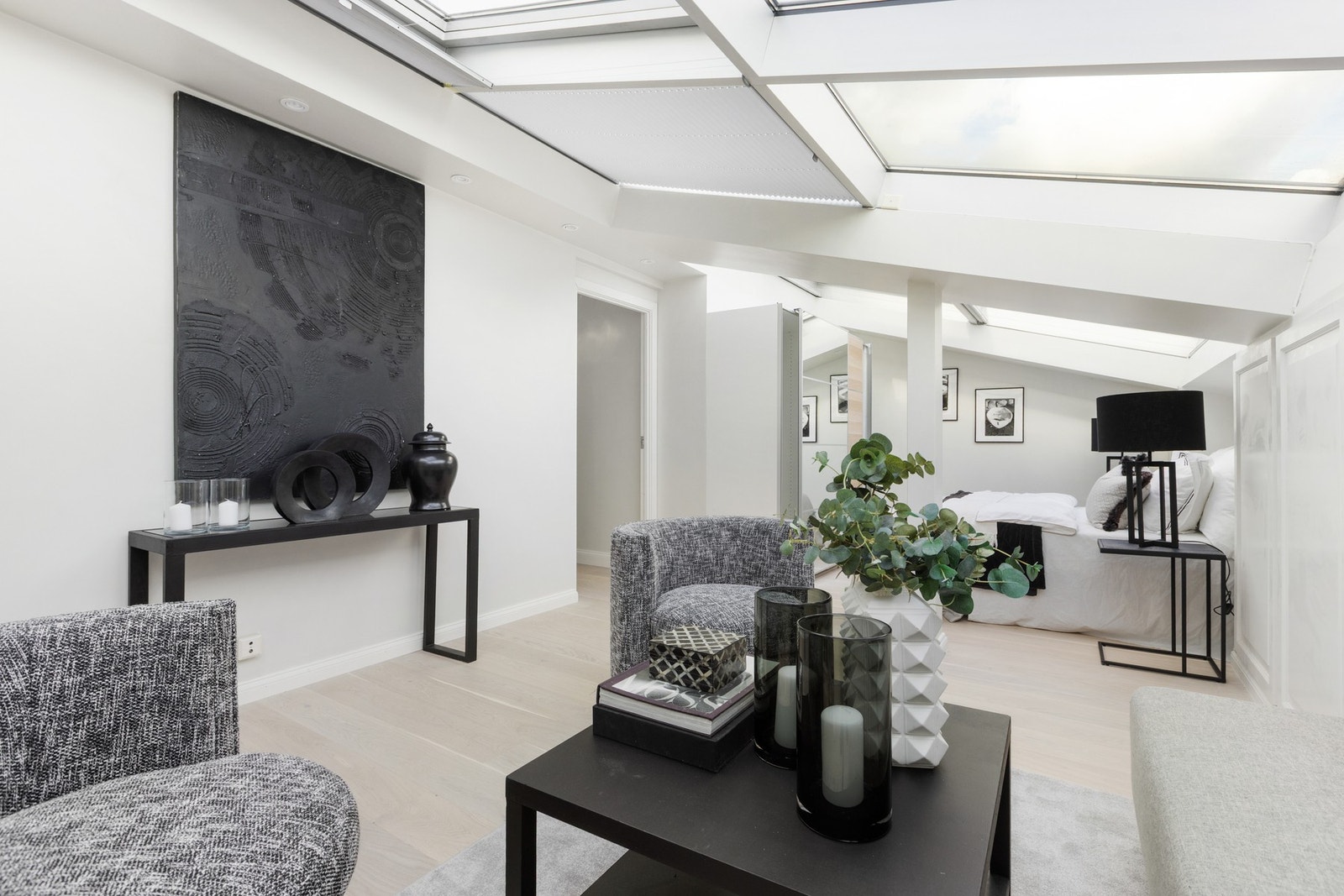 Ekstra oppholdsdel under glasstaket - ideelt som lounge/hjemmekontor. Galleribilde