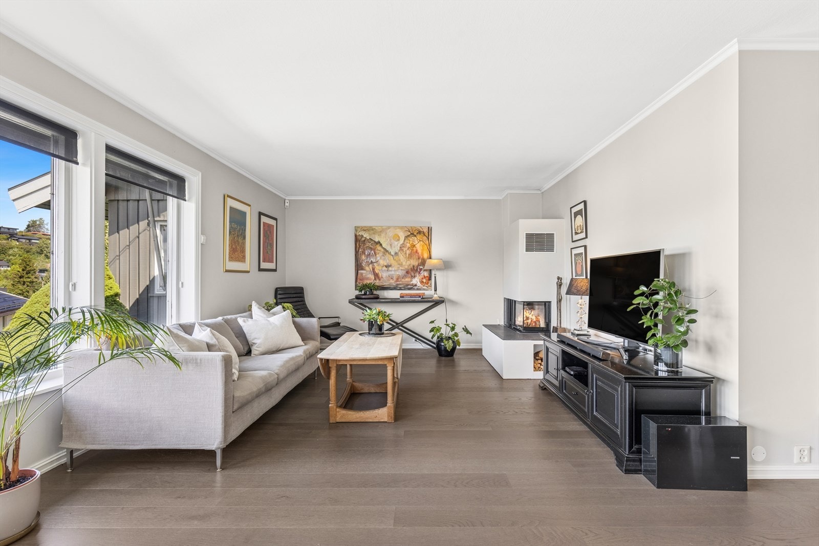 Nydelig enstavs eikeparkett. Galleribilde