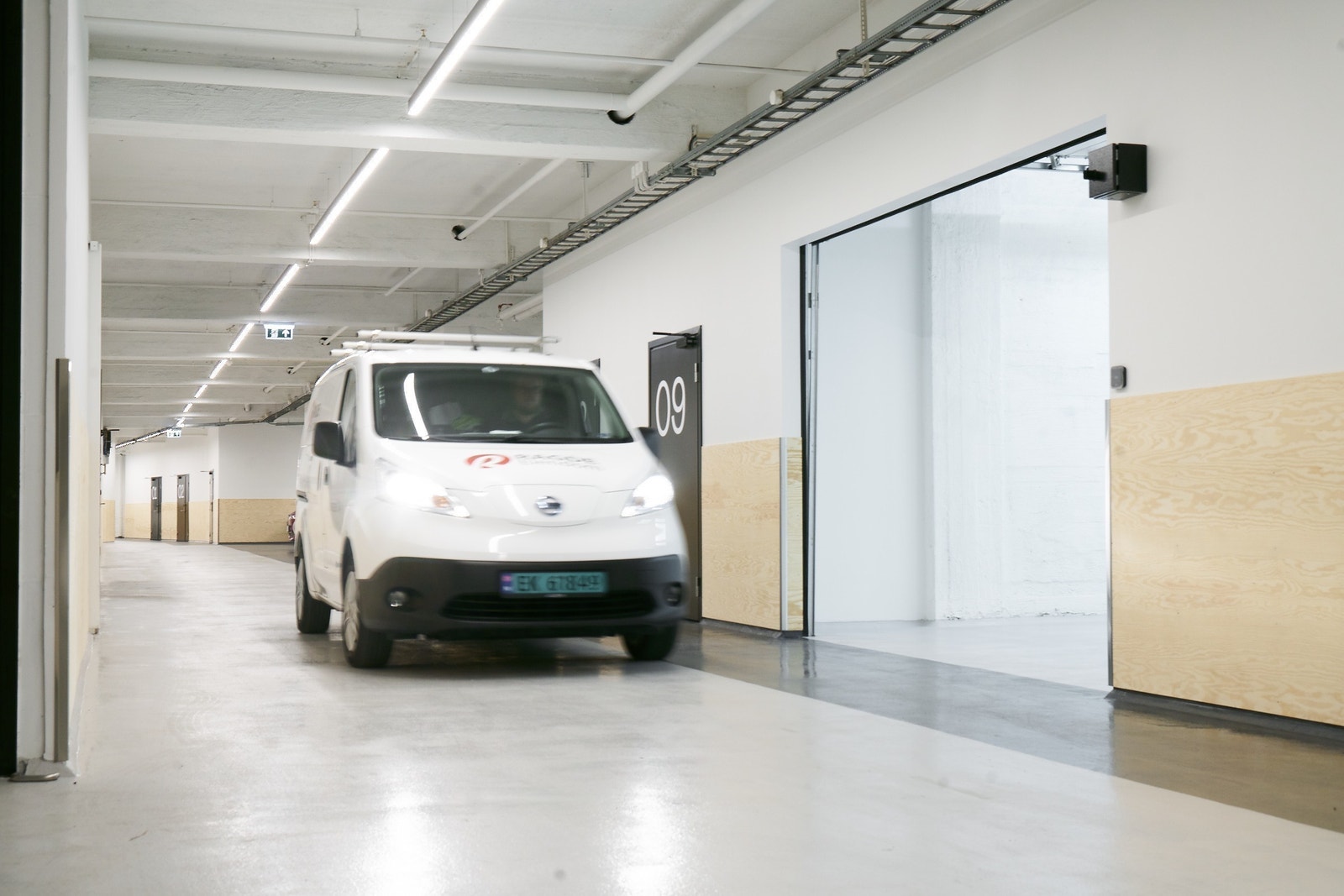 Kjør helt til inn til lageret ditt. Galleribilde