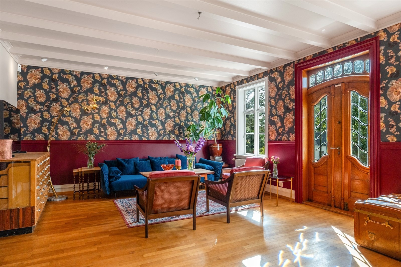 Stue med en romantisk stil Galleribilde