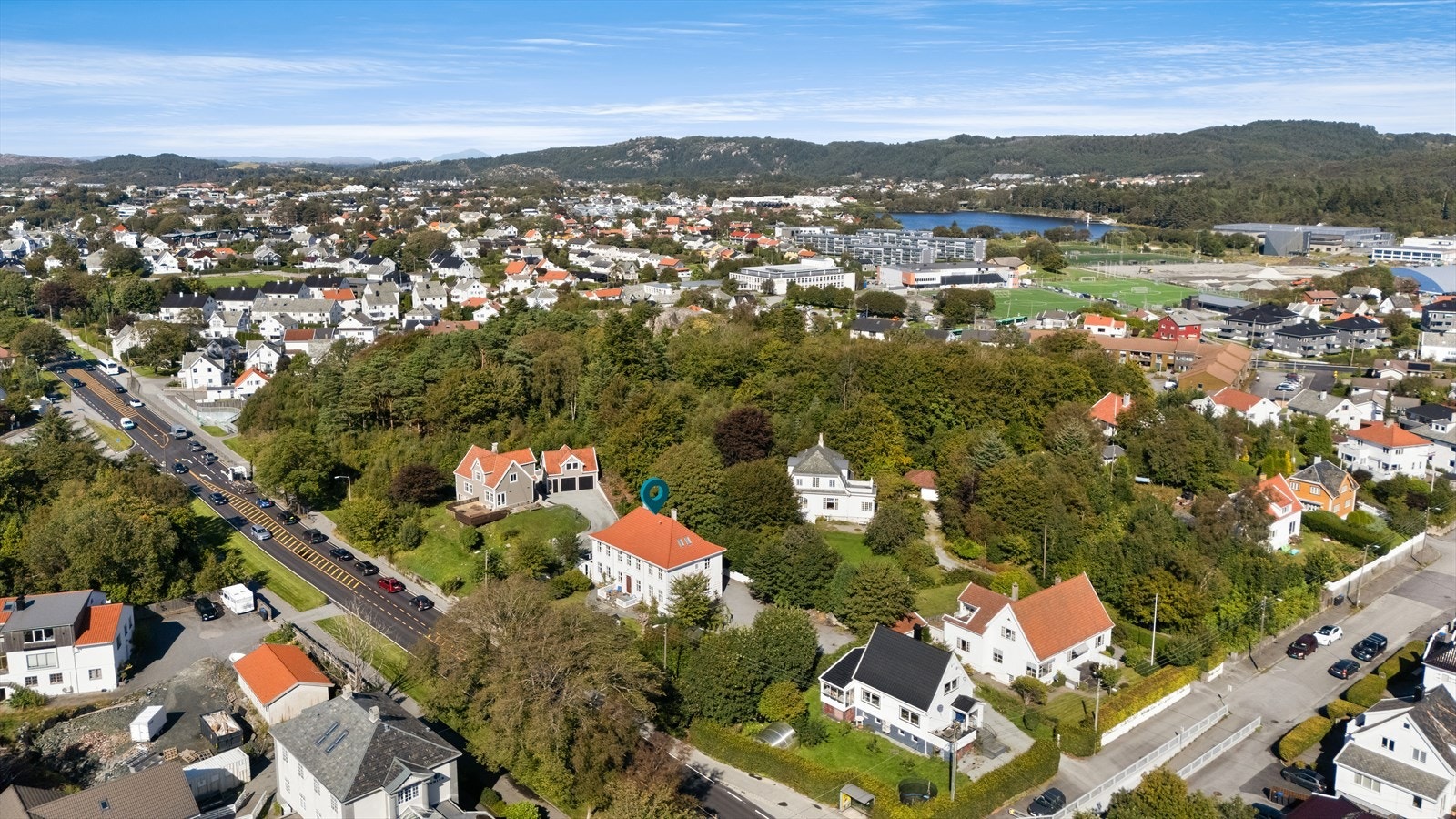 Veletablert villaområde Galleribilde