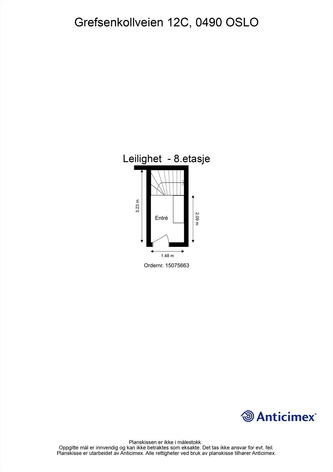 Plantegning 8. etasje Galleribilde