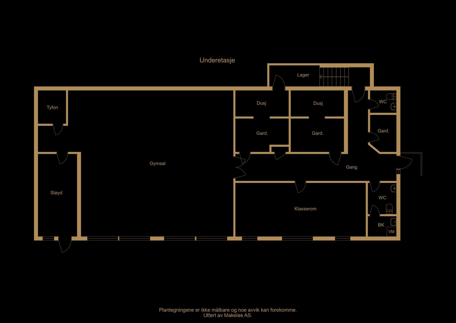 Plantegning underetasje (illustrasjon, avvik kan forekomme) Galleribilde