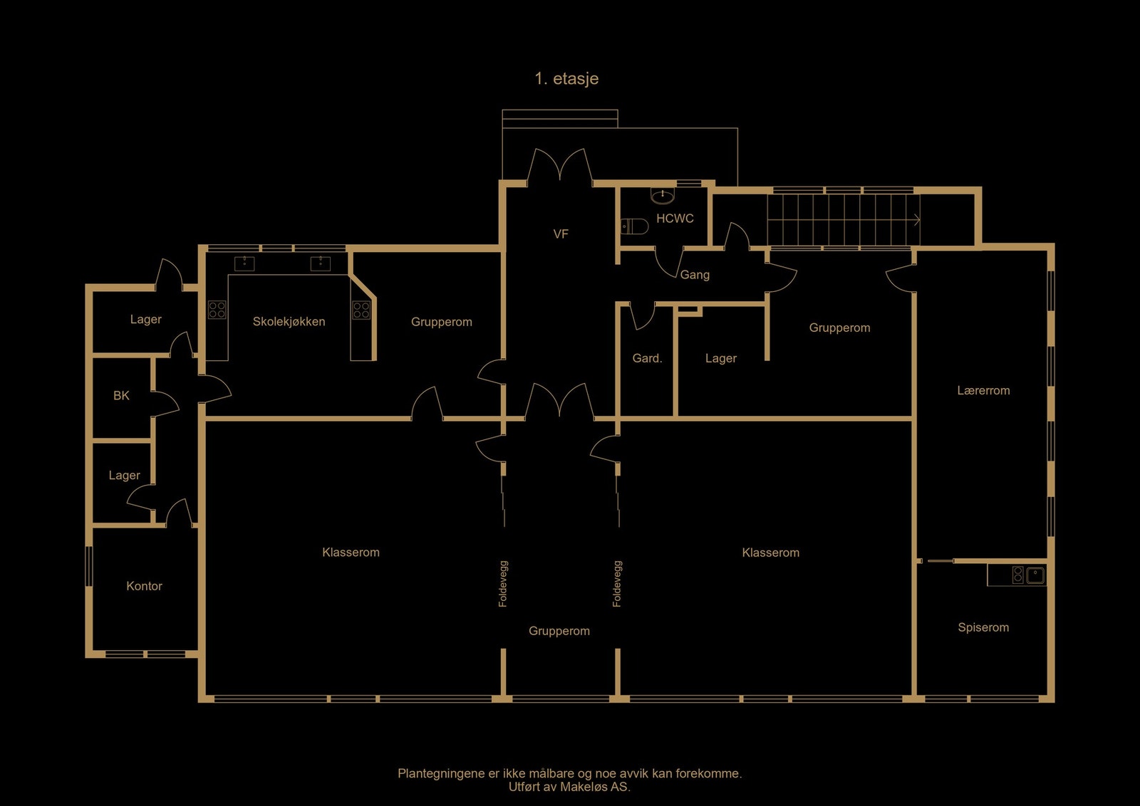 Plantegning 1. etasje (illustrasjon, avvik kan forekomme) Galleribilde