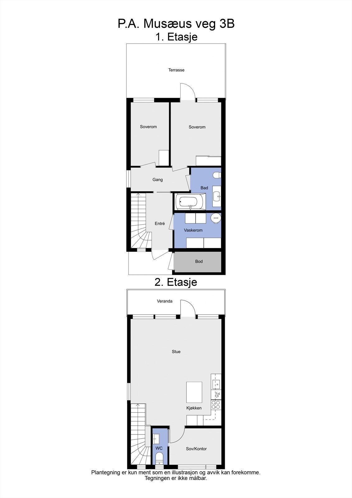 P.A. Musæus veg 3B - 2D - Kombinert Galleribilde