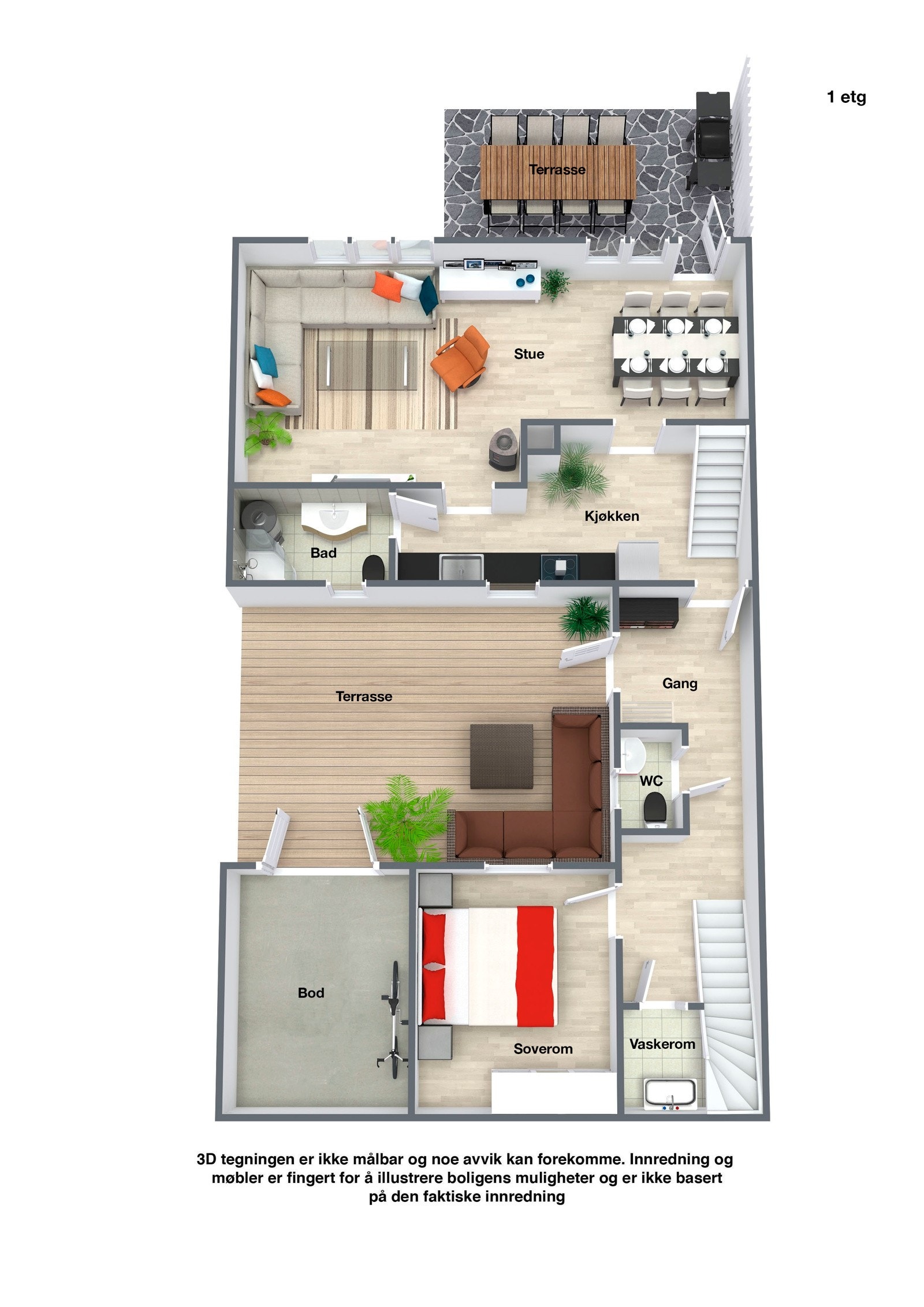 Plantegning 1. etasje. Galleribilde