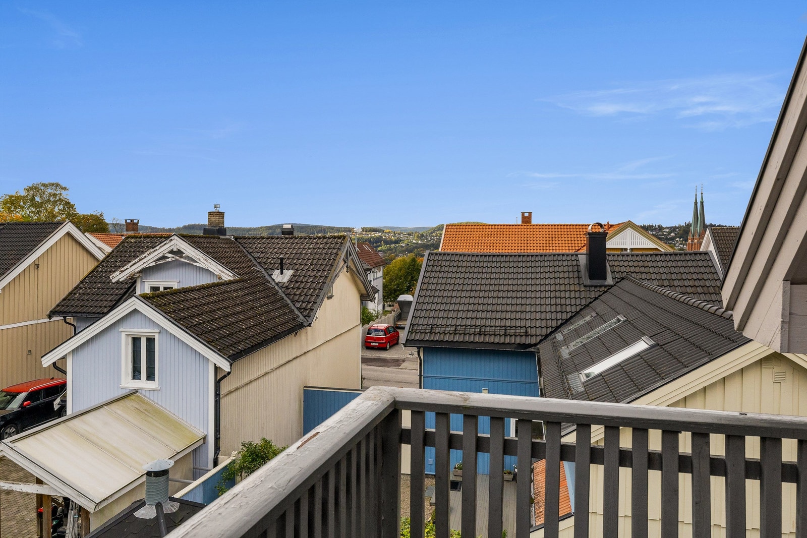 Utsikt fra verandaen. Galleribilde