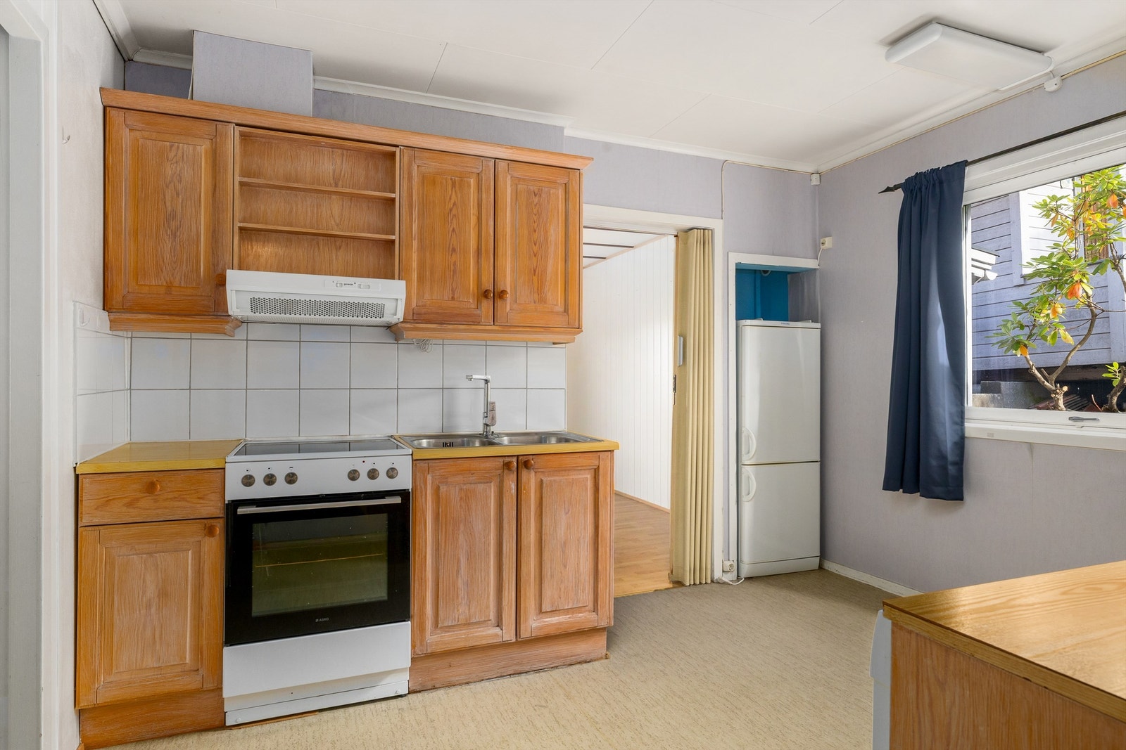 Opprinnelig del: kjøkkenet i 1. etasje. Galleribilde