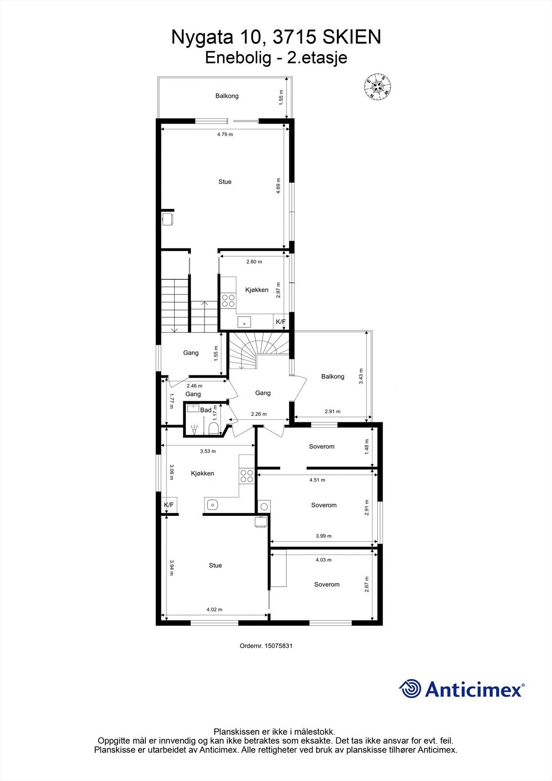 Plantegning 2. Etasje Galleribilde