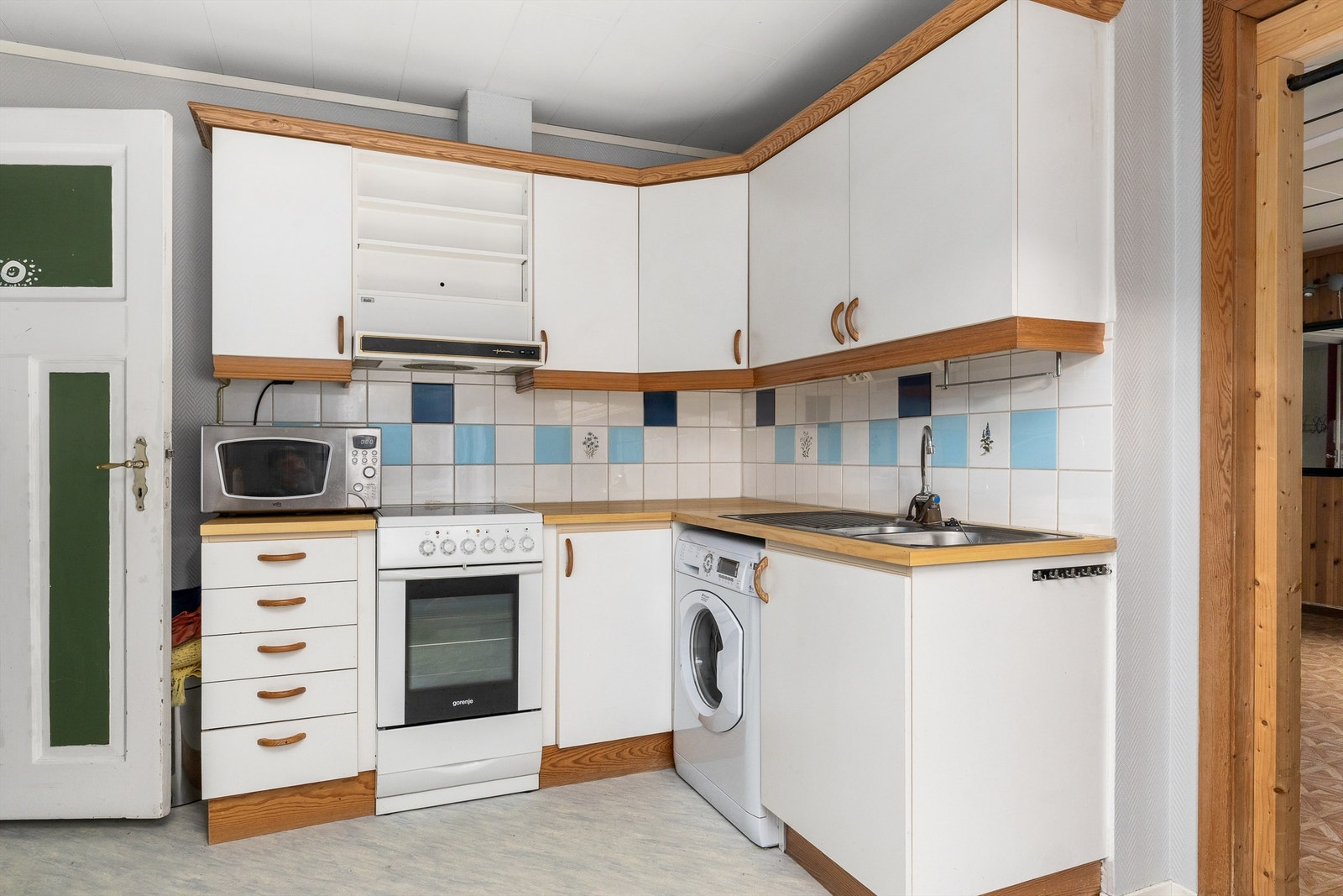 Opprinnelig del: Kjøkkenet i 2. etasje. Galleribilde