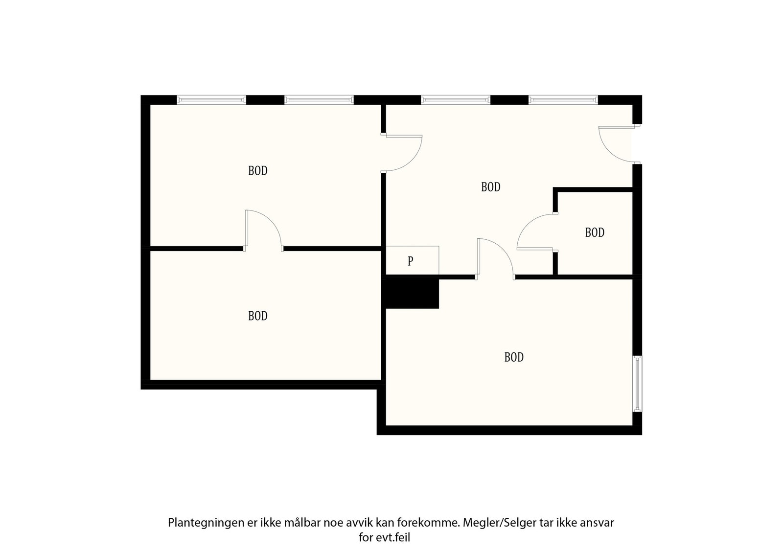 Planskisse kjeller. Galleribilde