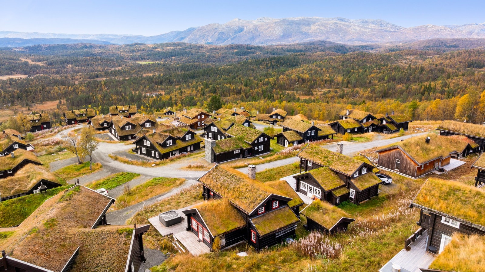 Hyttefeltet har ingen gjennomkjøring. Eiendommen ligger opp mot toppen av feltet Galleribilde