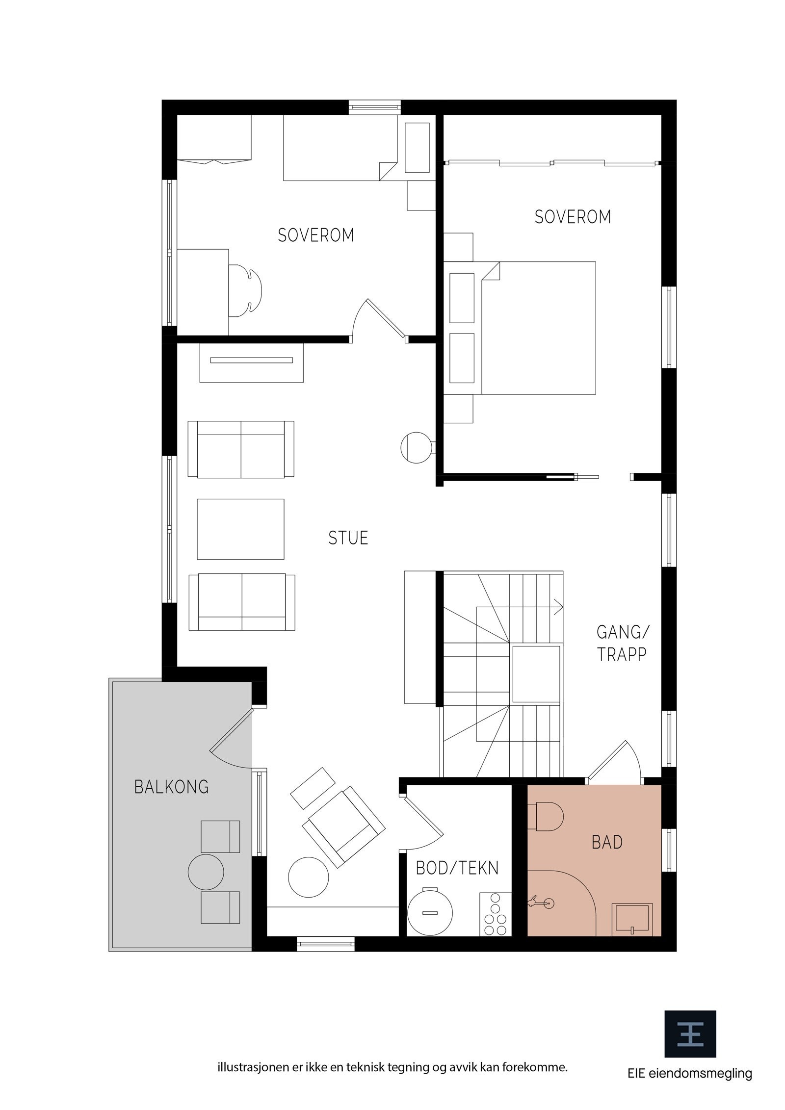 Kongsvegen_15A_floorplans_ETG2_2D Galleribilde