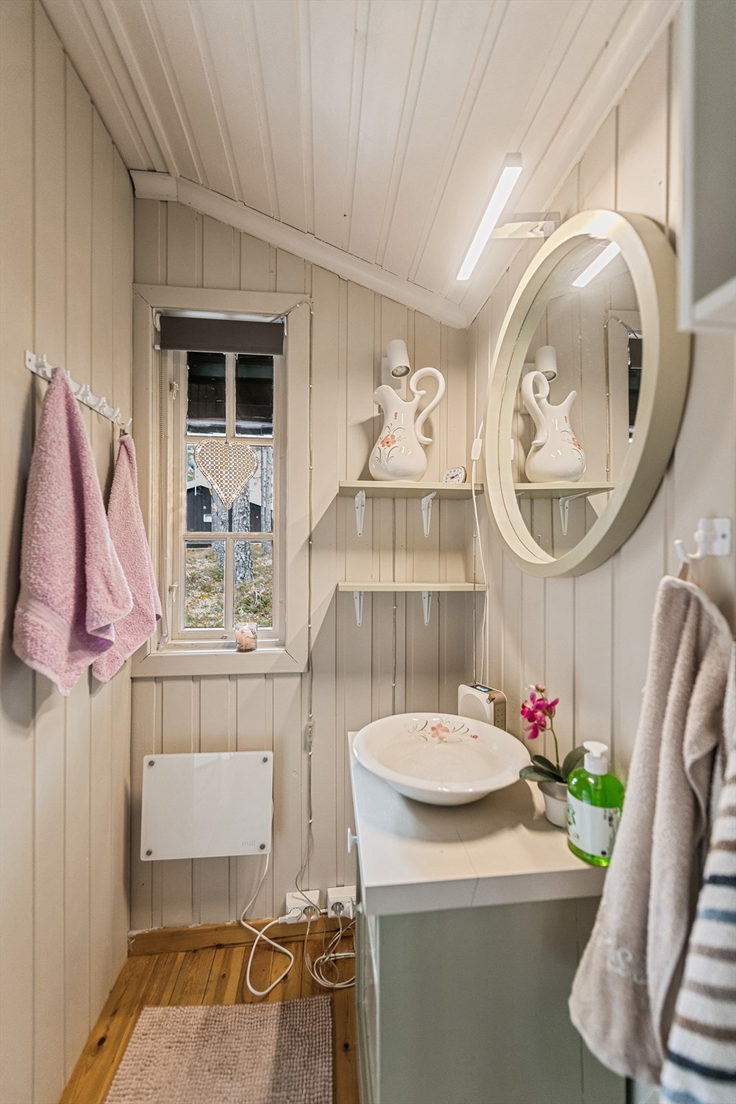 Lite bad, her er det ikke innlagt vann eller avløp. Galleribilde