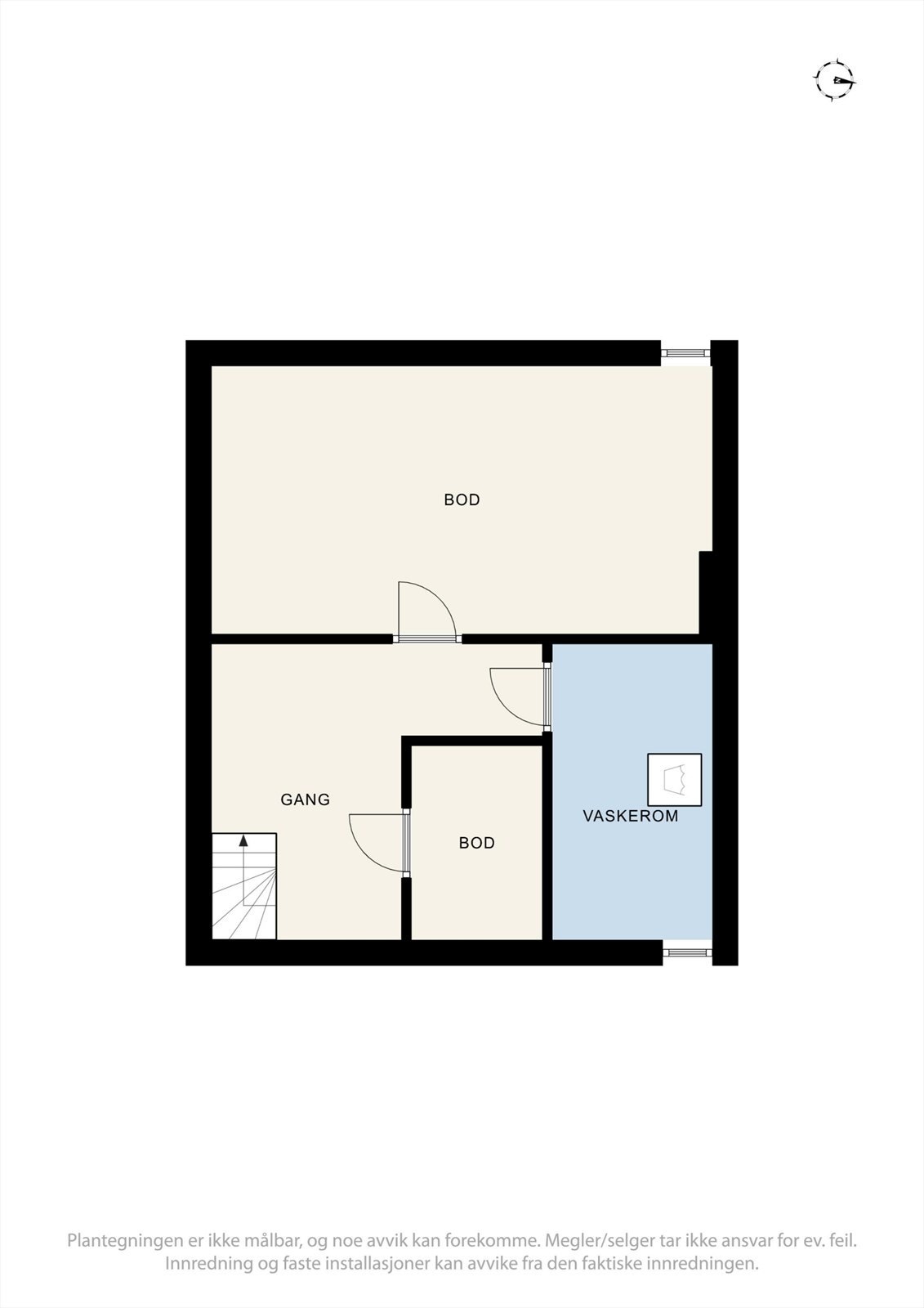 Plantegning, kjeller. Galleribilde