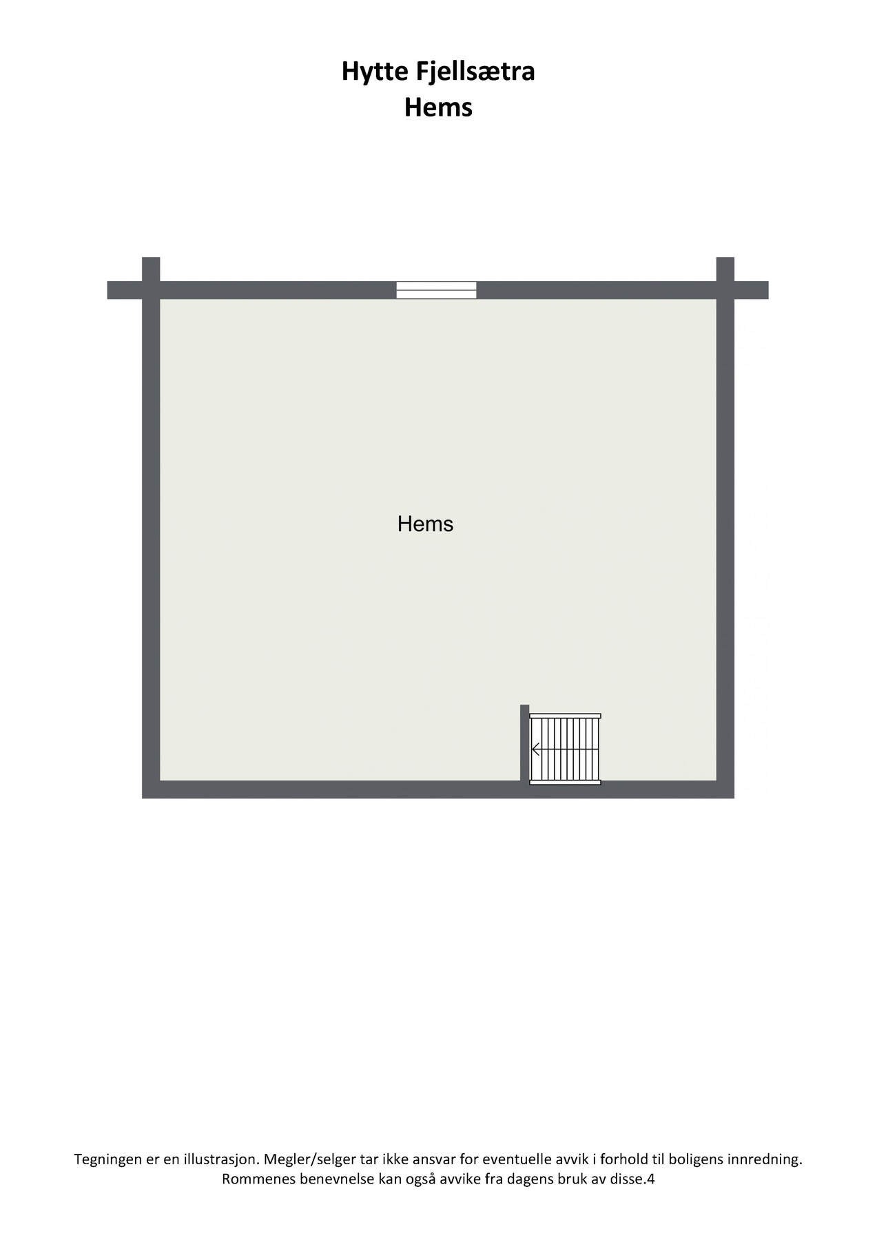 Plantegning 2D - Hems Galleribilde