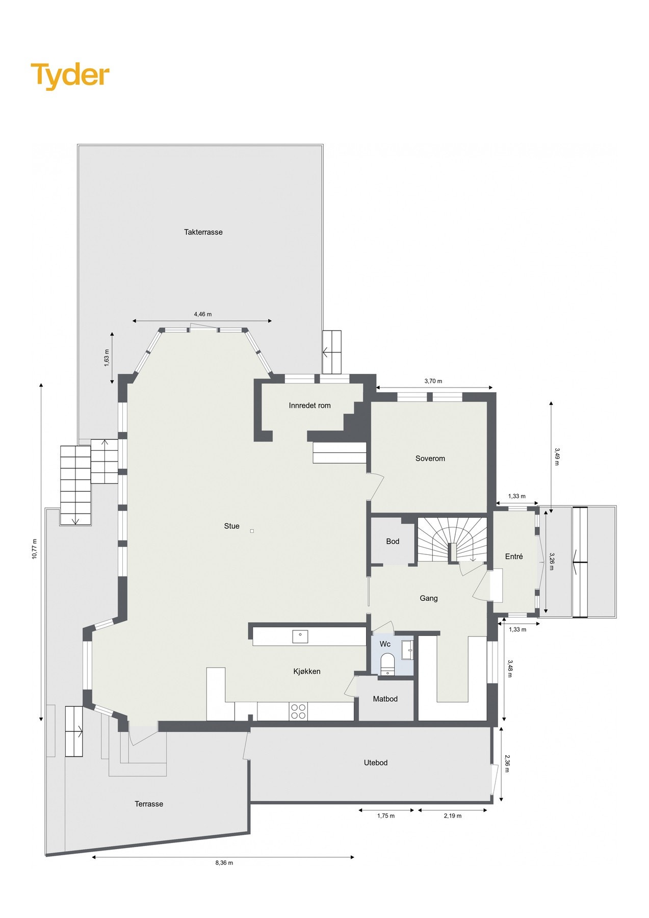 Plantegning 1. etasje