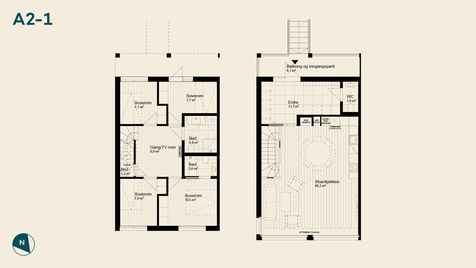 Planløsning Kikutlya A2-1 Galleribilde