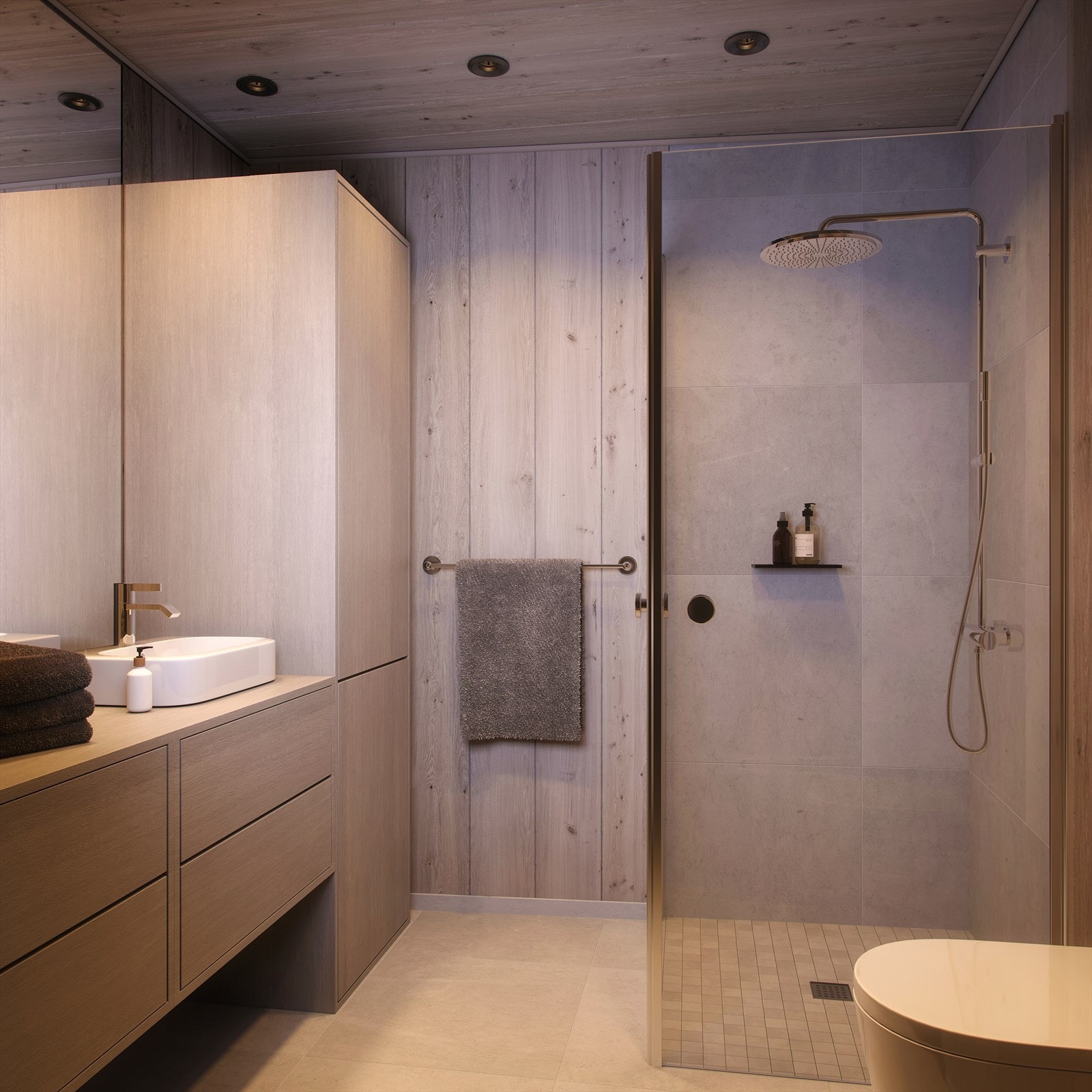 Leverasnen holder høy kvalitet, med bl.a. snekkerbygd baderomsinnredning. Galleribilde