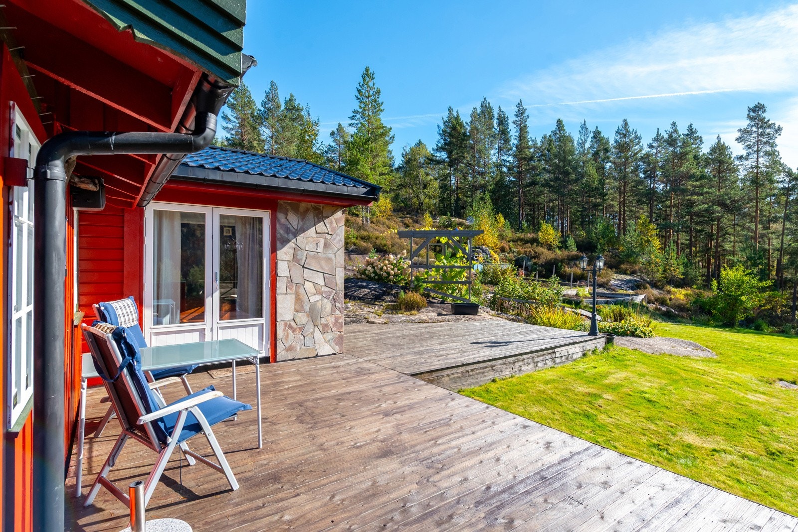 Pent opparbeidet uteareal Galleribilde