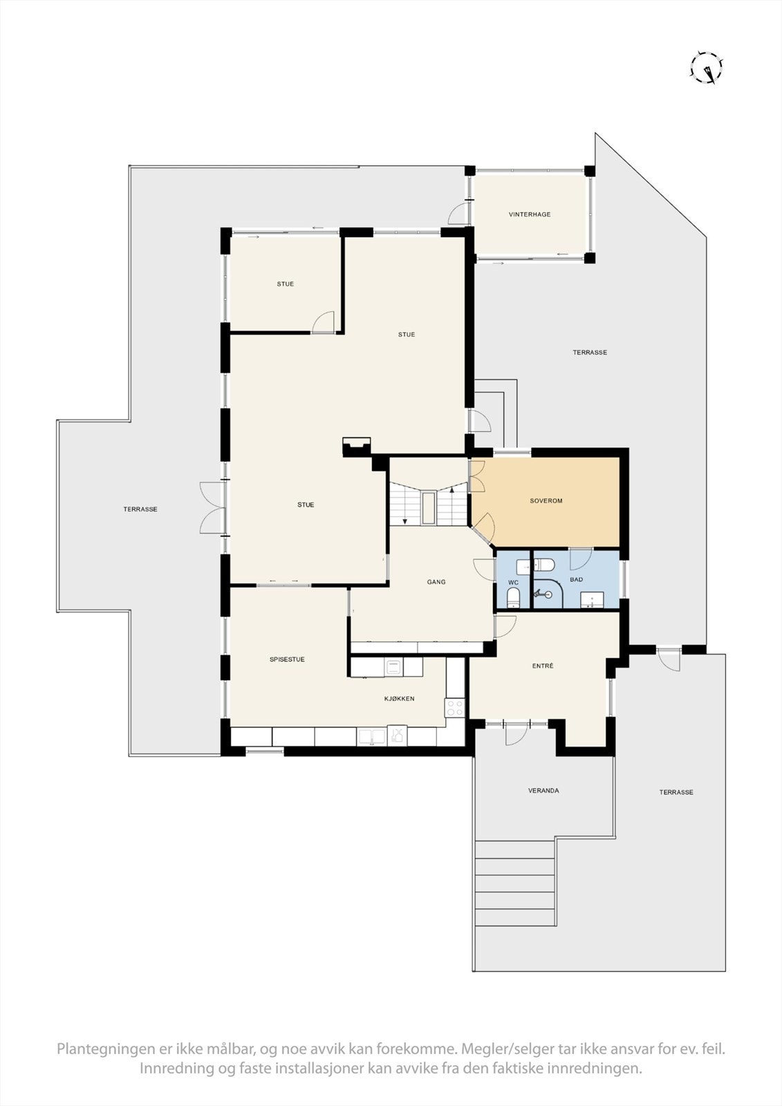 Plantegning 1. etg - Julebauen 20. Galleribilde