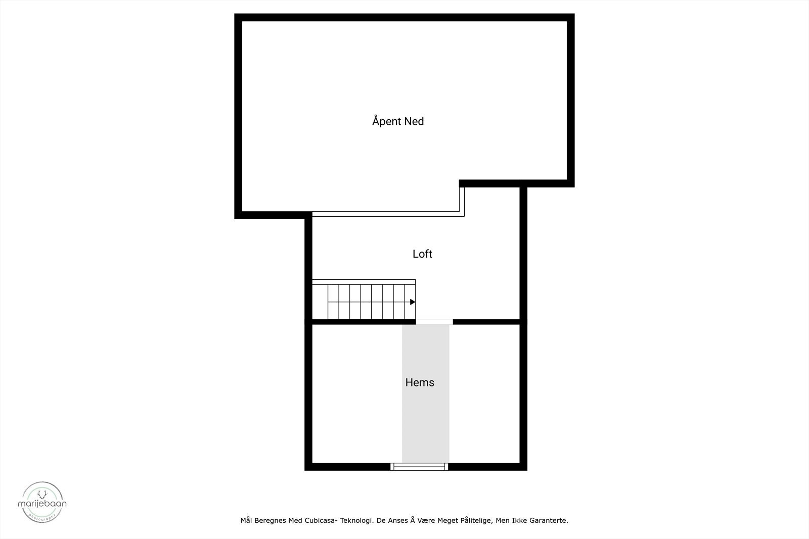 Plantegning loft. Galleribilde