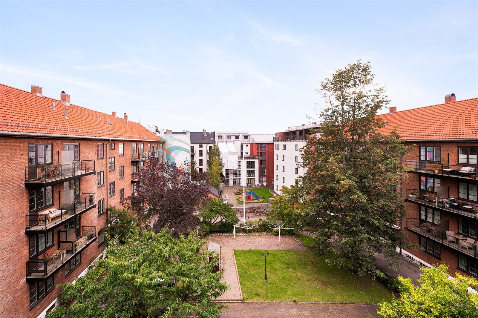 Nydelig utsikt fra balkongen. Galleribilde