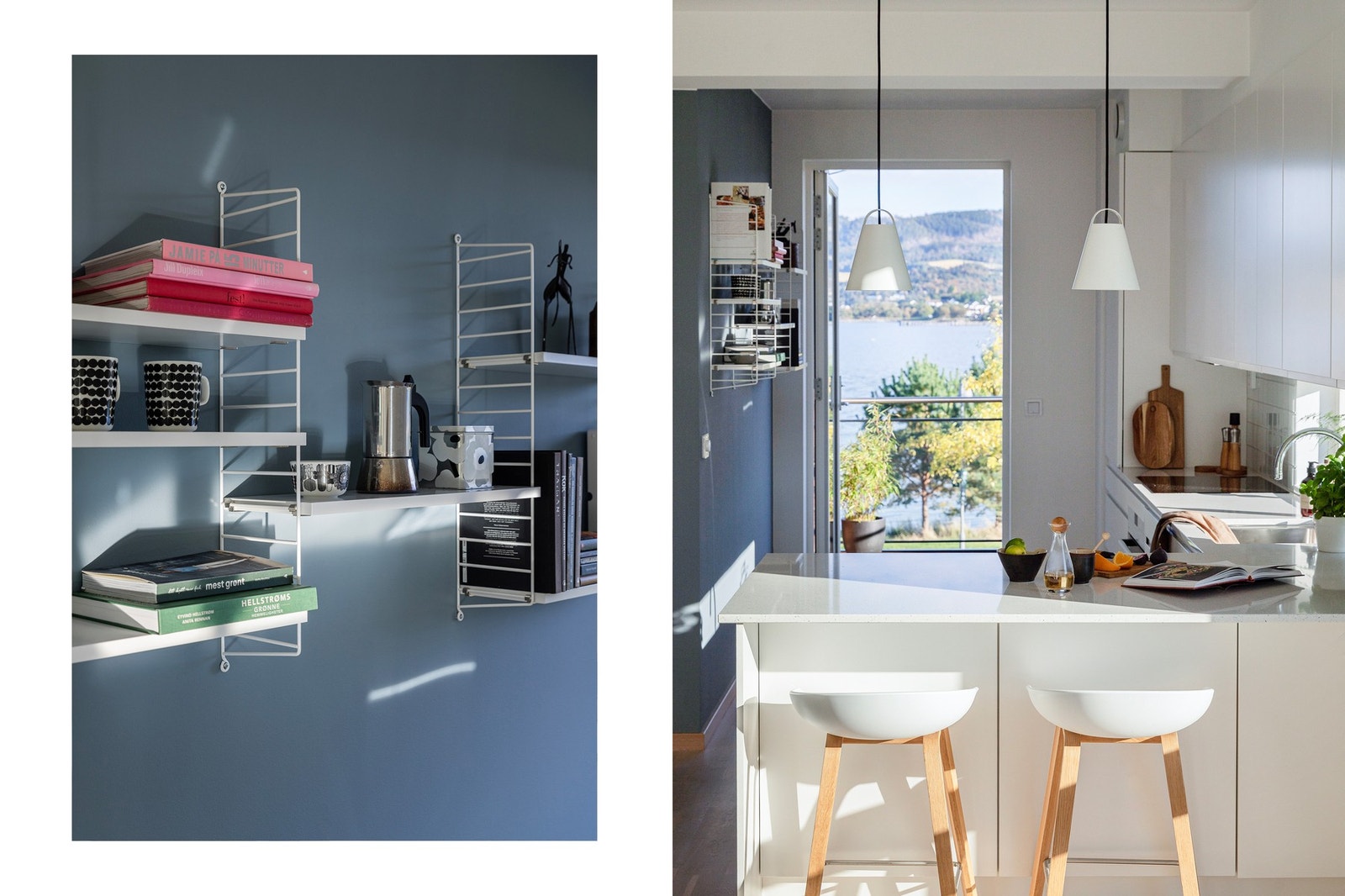 Leilighetens beliggenhet må sies å være en av de bedre; som siste bygg på rekka har du uhindret utsikt mot fjorden. Galleribilde