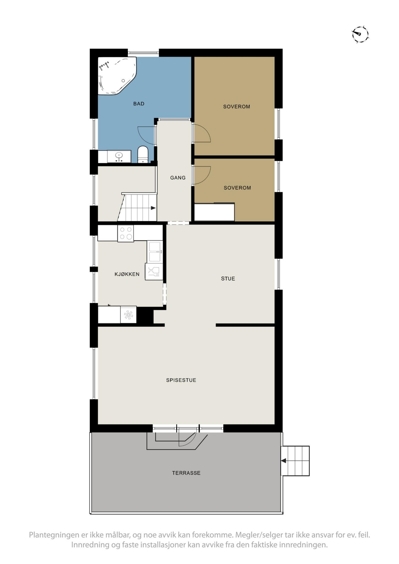 Plantegning 1.etasje Galleribilde