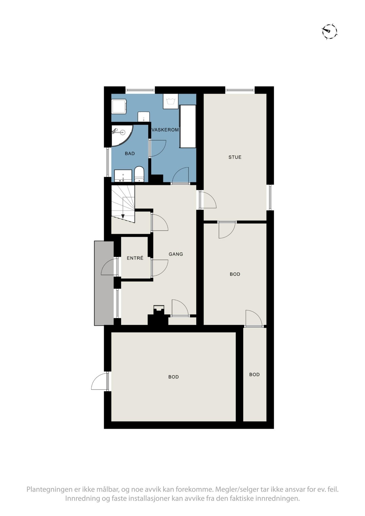 Plantegning sokkeletasje Galleribilde