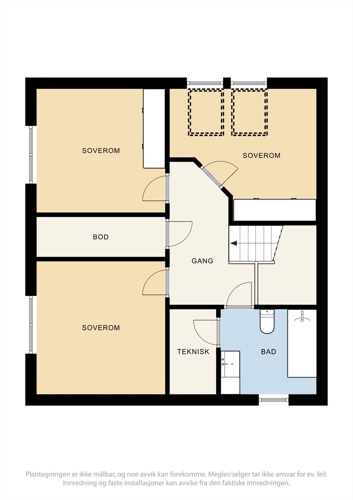 Plantegning 2. etasje Galleribilde