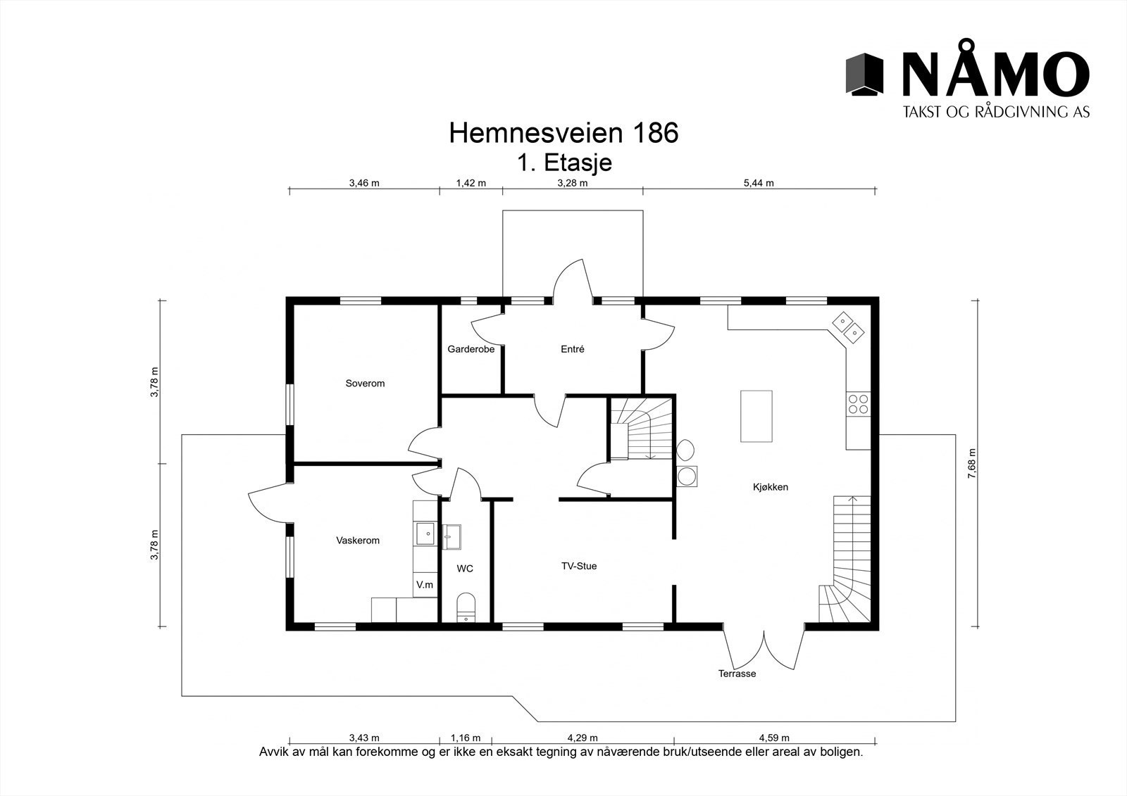 Plantegning 1. etasje. Galleribilde