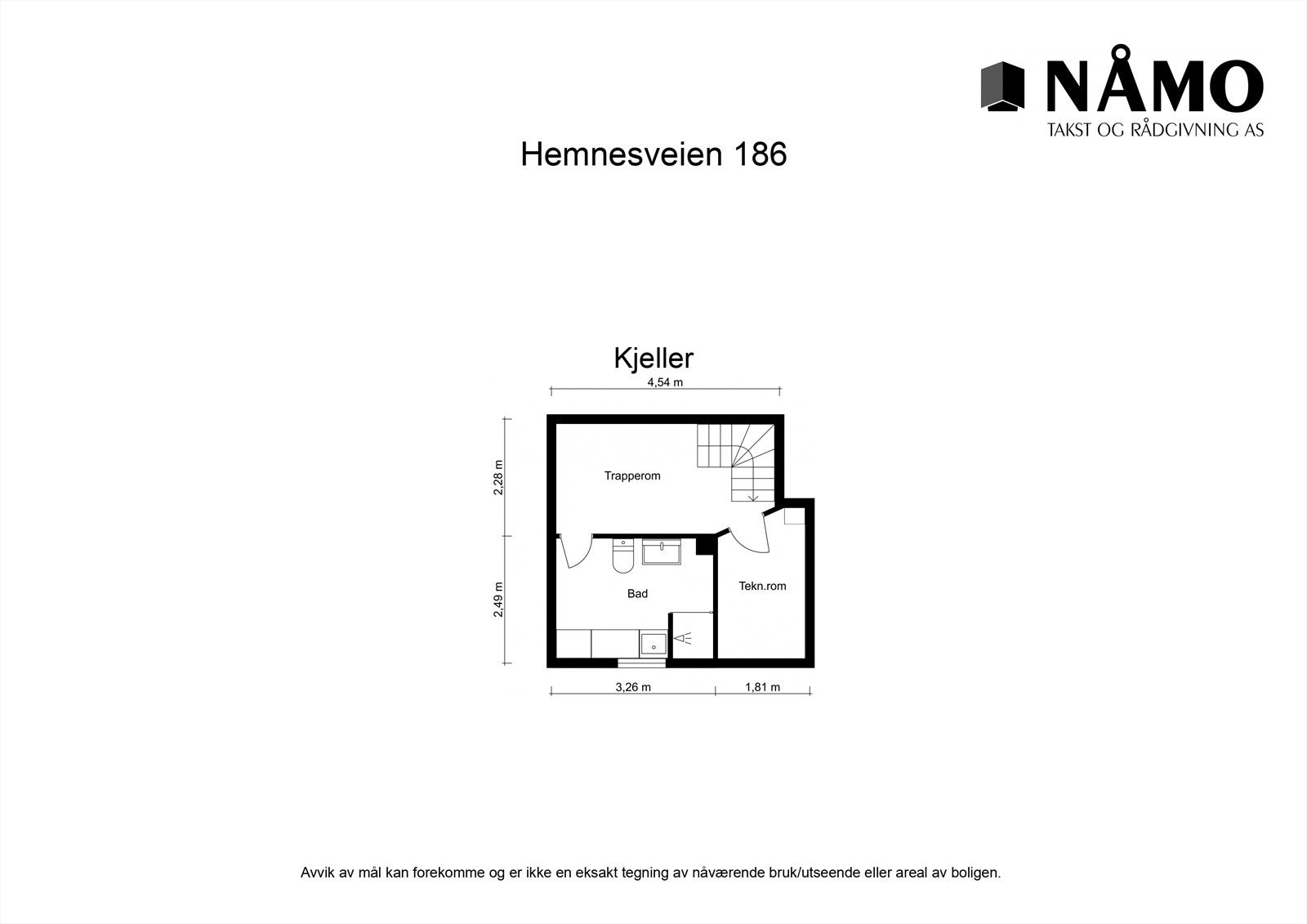 Plantegning kjeller. Galleribilde