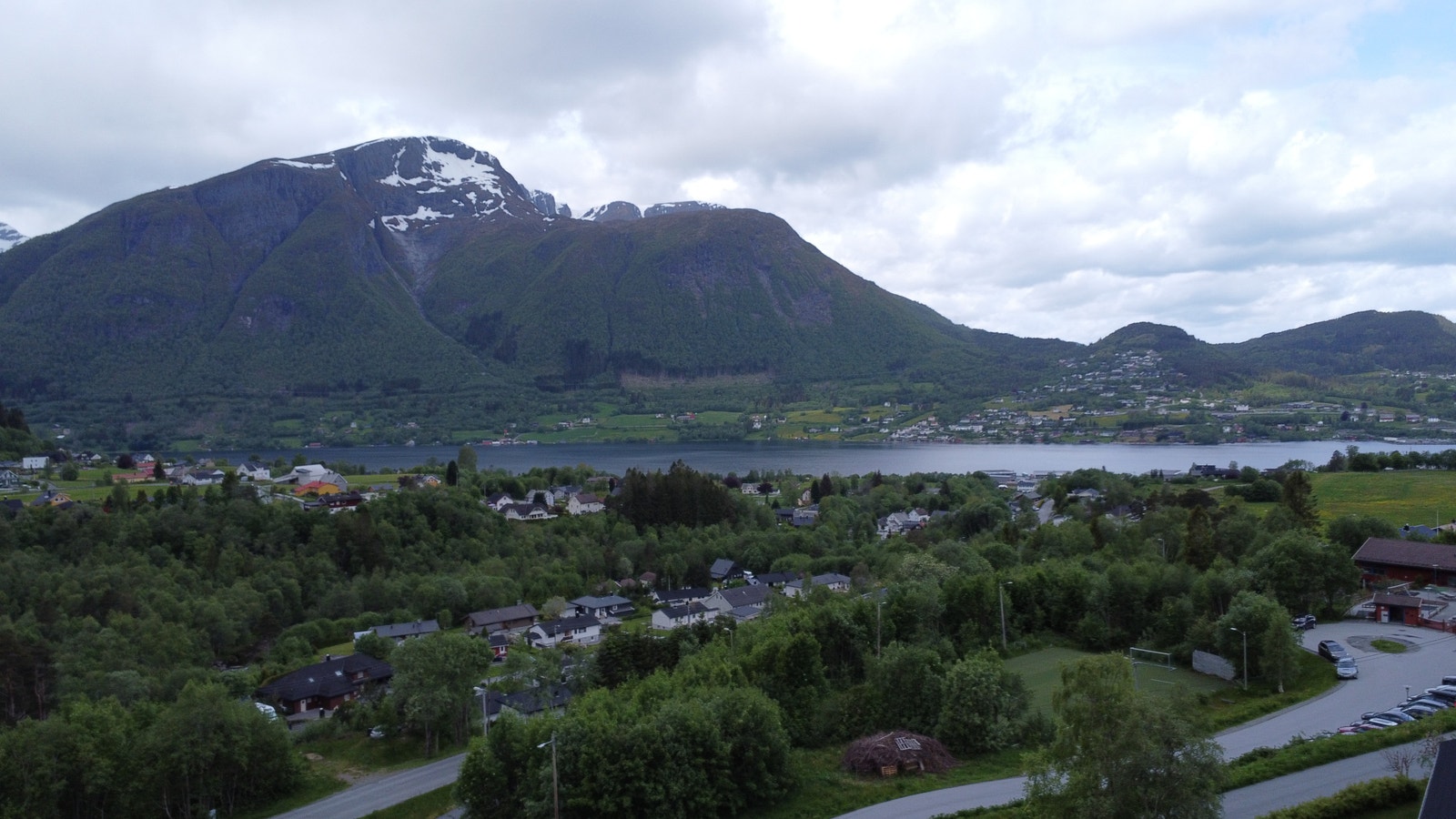 Dronebilde fra tomten Galleribilde