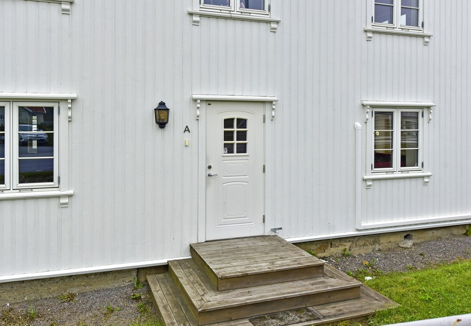 Dette er den separate inngangen til den godkjente utleiedelen. Galleribilde