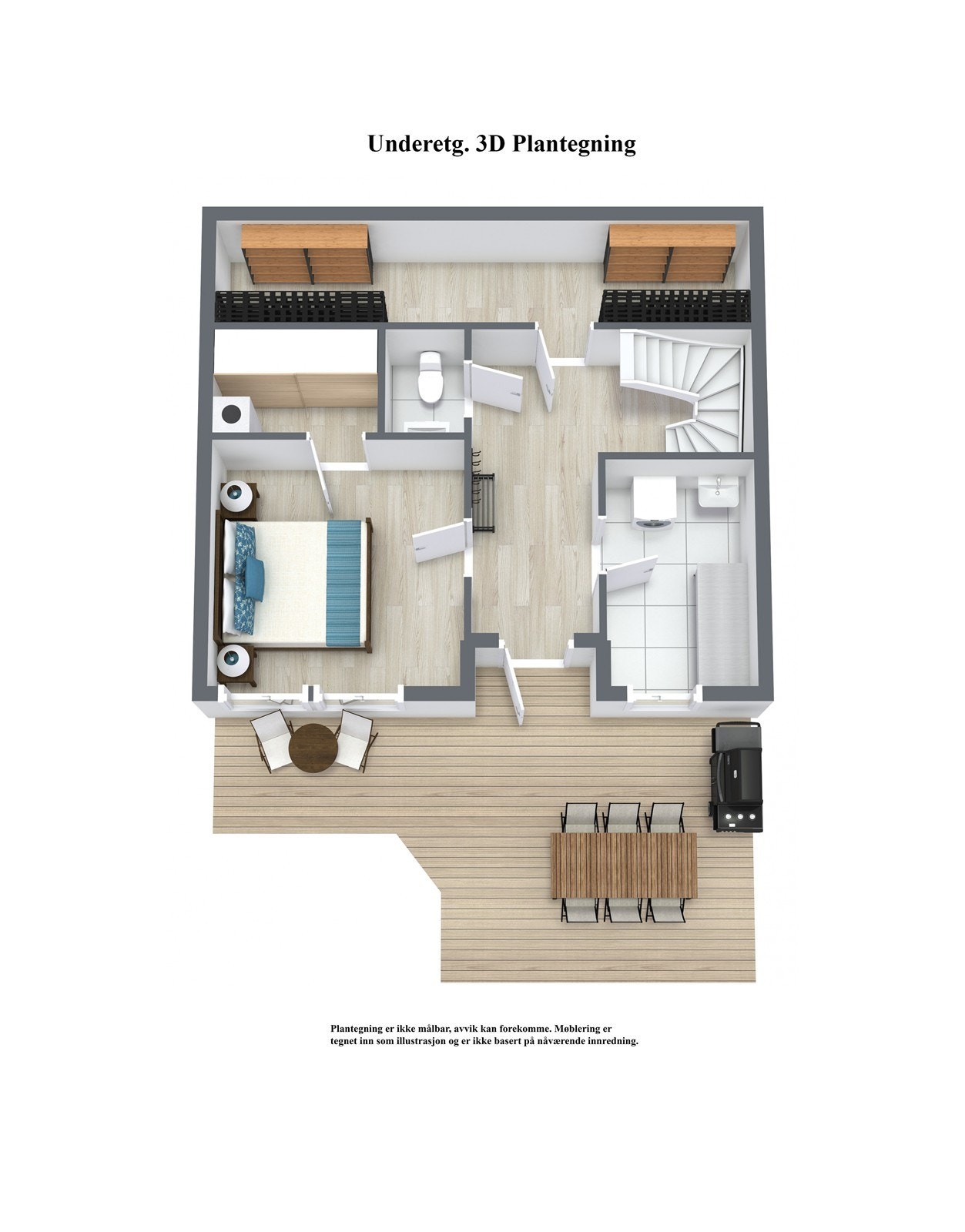 Floorplan letterhead - Ternevegen 32 - 1. Etasje - 3D Floor Plan Galleribilde